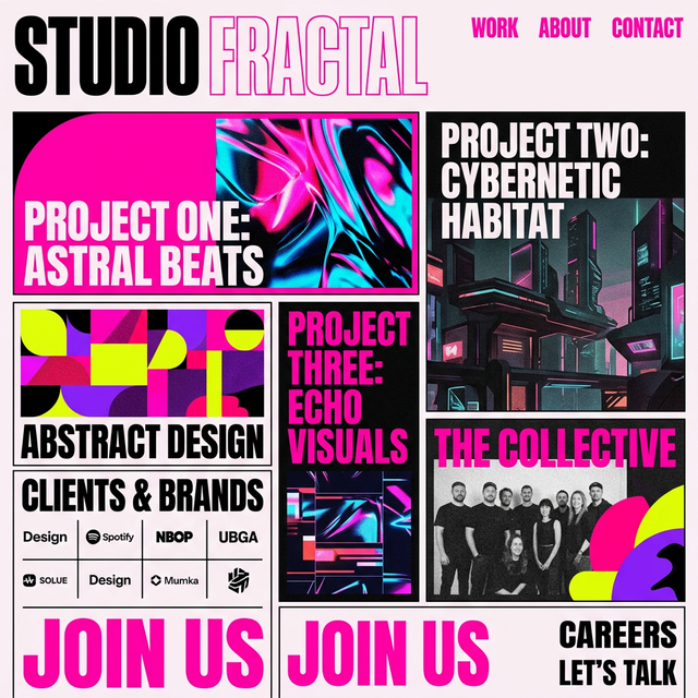 Creative Agency Theme Interface